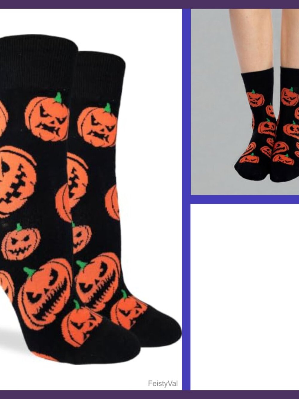 Cows in a Field Cotton Crew Socks Novelty Print